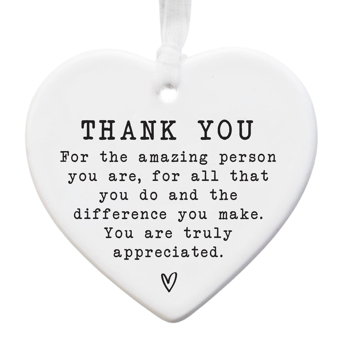 Ceramic Thank You Keepsake Gift Sentimental Gift For Best Friend   Mentor   Family   Female Gift For Her   Friendship Present   To Say Thanks   Teacher   Teaching Assistant