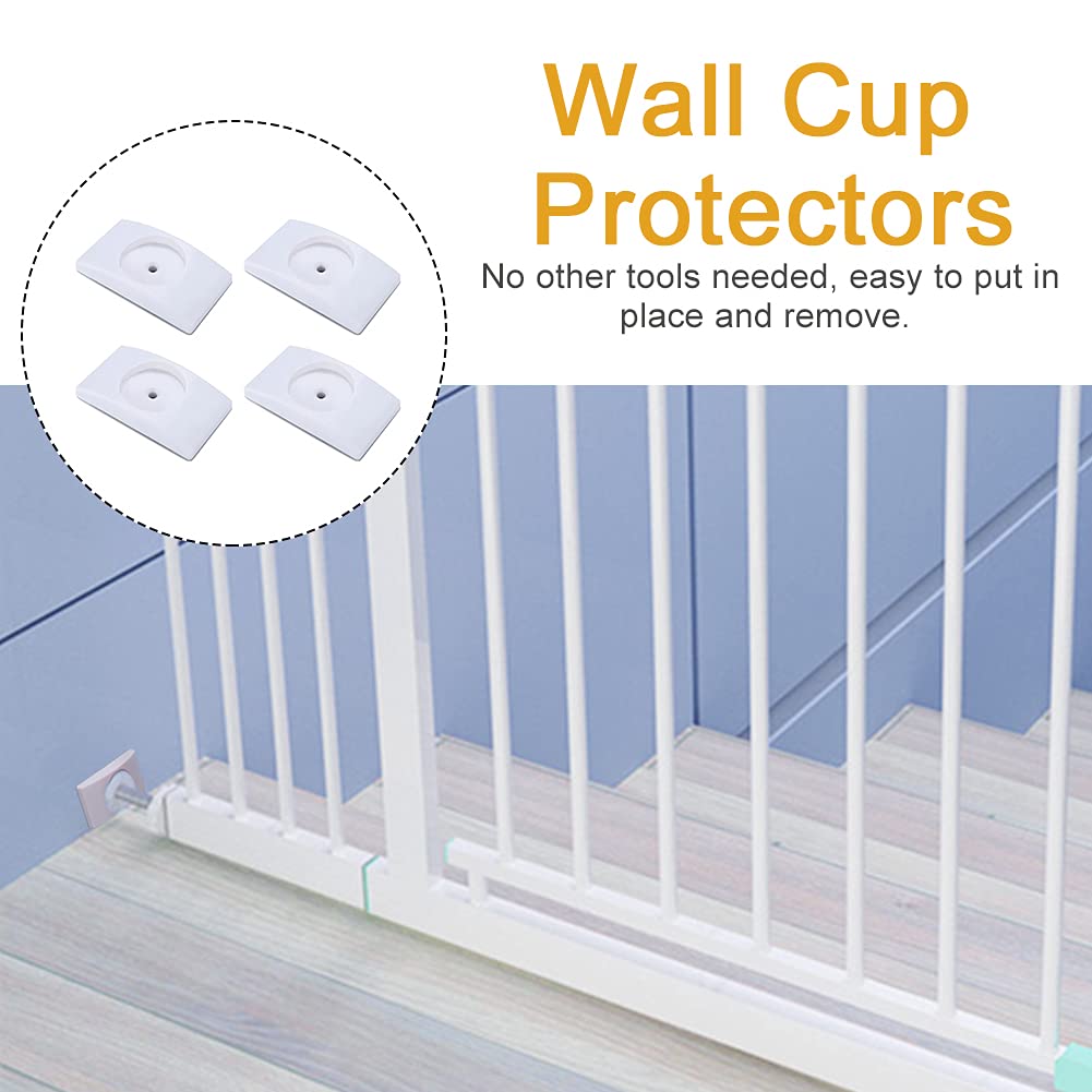 4 Pcs Safety Baby Gate Wall Protector Stair Gate Extension Wall Saver for Baby, Pet, Stair, Door, Wall Surface Safety