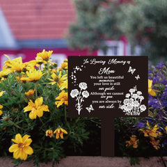 GLOBLELAND Memorial Remembrance Plaque Stake Acrylic Plaque Memorial Commemoratory Sign Garden Remembrance Decoration In Loving Memory of Mom