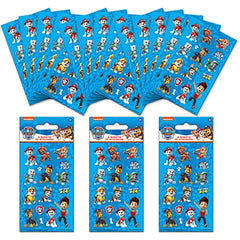 Paper Projects Paw Patrol Party Bag Sticker Bundle (18 Sheets)   Perfect for Children’s Parties and Stocking Fillers   Can be Used for Decoration and Scrapbooking, Blue, 12.5cm x 7.5cm