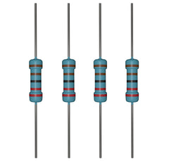 iLAN 100pcs 2.2K ohm Resistor 1/4w (0.25 Watt) ±1% Tolerance Metal Film Fixed Resistor (2.2K ohm)