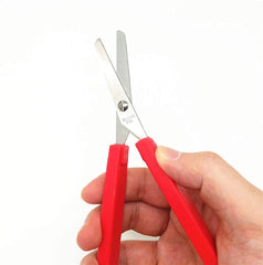2-Pack Loop Scissors Grip Scissors Loop Handle Self-Opening Scissors Adaptive Cutting Scissors for Children and Adults Special Needs,Paper Work,Sewing Work,Artcraft