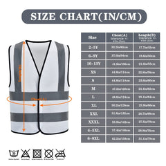 AYKRM White Hi vis Vest Womens Small Reflective Vest High Visibility hi viz vis Executive Waistcoat