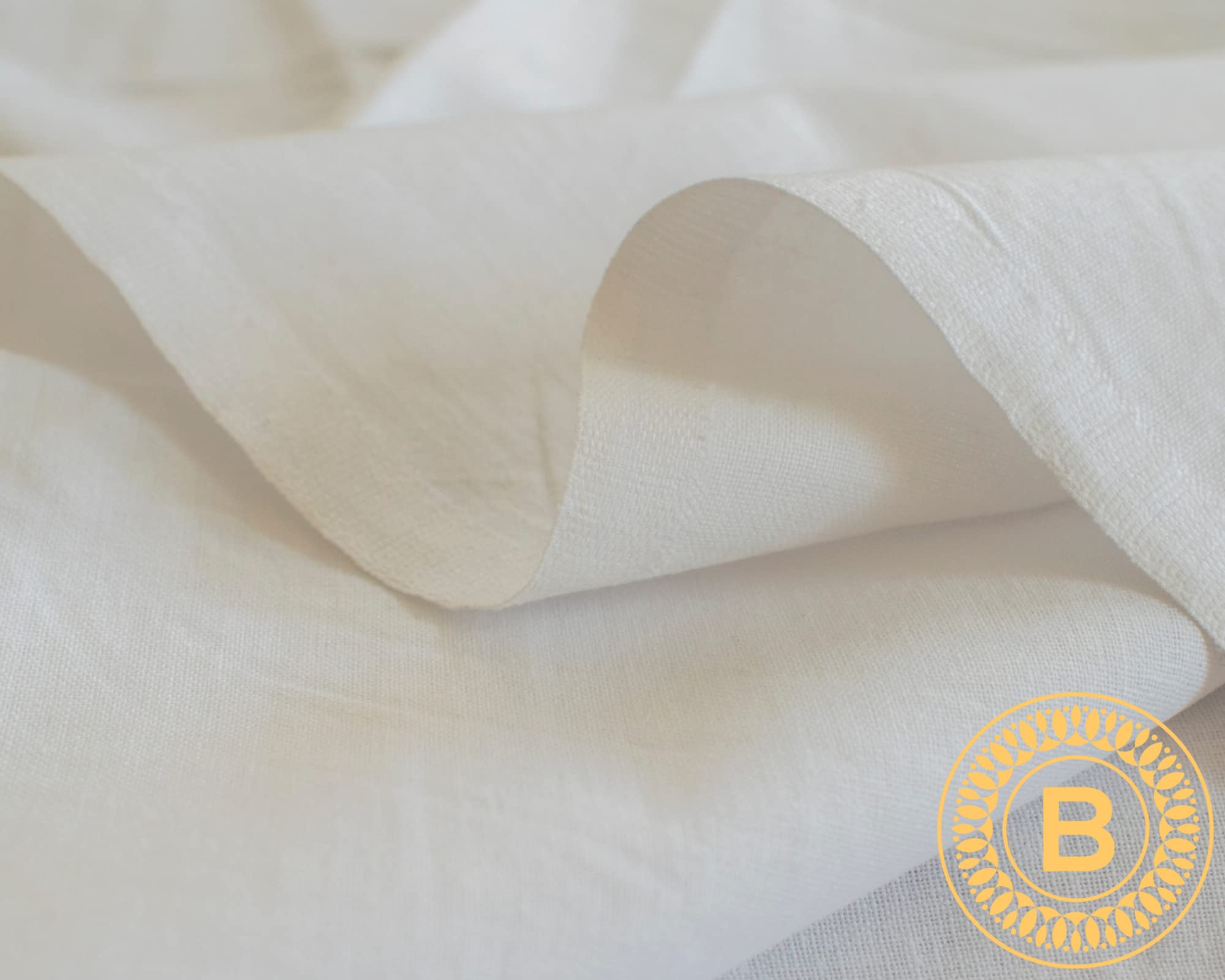 Plain White 100% Cotton Fabric for Arts & Crafts, Dressmaking, Quilting, Sewing, Bedding, Pillowcases, Bunting - 150 CM Extra Wide by BURLAS (White, 5 Metre)