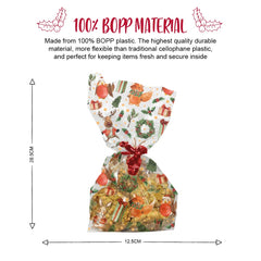 Festive Woodland Cello Treat Bags with Twist Ties