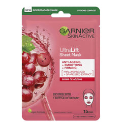 Garnier Ultralift Anti Ageing Radiance Boosting Face Sheet Mask 28g (Packing May Vary)