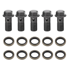 Motorcycle Brake Banjo Bolts for Brake Caliper Master Cylinder M10 x1.25/M10 * 1.0mm 5pcs (M10×1.25mm)andmotorcycle brake banjo boltandbrake caliper banjo boltsandrmz 450 caliper banjo bolt's