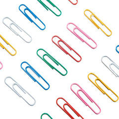 XFentech 100 Pcs Coloured Paper Clip - 28 mm/1.1 inch Assorted Colours Small Paper Clips Rustproof Metallic Paperclipswith Box for Office School DIY