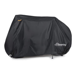 BEEWAY Bike Cover, Waterproof Bicycle Cover Indoor Outdoor Storage - 210T Nylon with Pu Coating, Safty Straps, Lock-holes, Fits for Most Bikes up to 29 inches