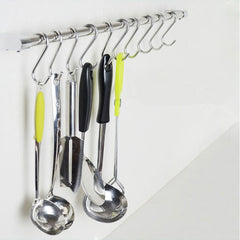 Yesmin 10pcs in Packs Shaped Hooks Hanging Hooks Hangers for Bathroom, Bedroom, Office and Kitchen (Medium)