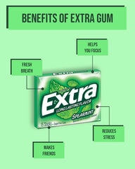 Extra Spearmint Sugarfree Chewing Gum Multipack 5 x 10 Pieces (Packaging may vary)