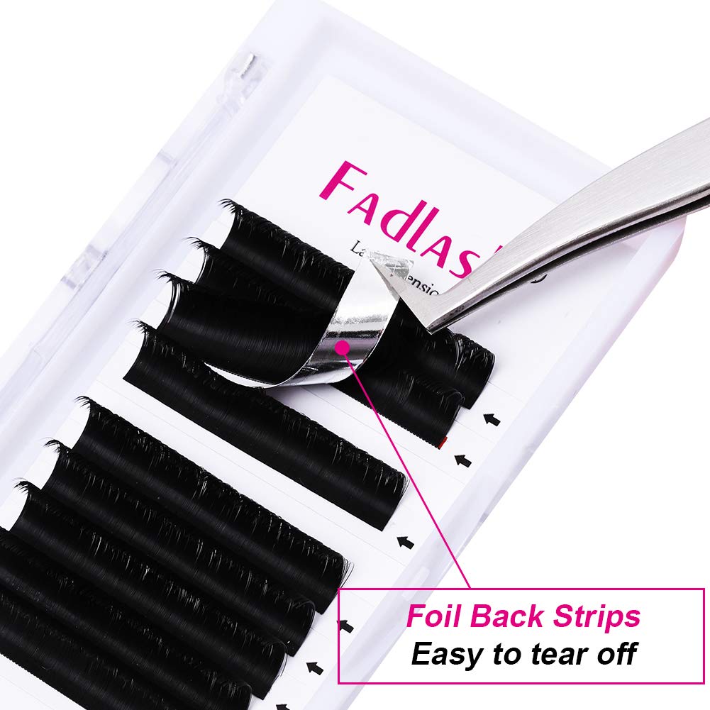 FADLASH Easy Fan Lashes CC Curl 0.03 9-17mm Mixed Length Russian Lashes Natural Look Self Fanning Eye Lashes Automatic Blooming Russian Eyelashes Extensions(0.03-CC-917)