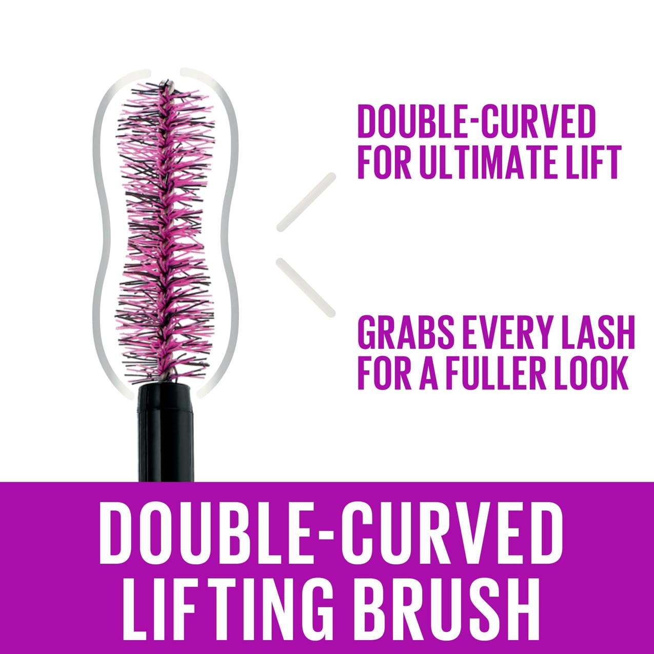 Maybelline New York False Lash Effect Mascara, The Falsies Lash Lift, Colour: Black, 9.6 ml