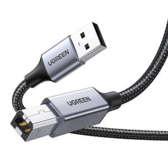 UGREEN USB A to B Cable, Braided High Speed USB 2.0 Type A to USB B Male Lead Compatible with All USB Type B Devices Epson, HP DeskJet/Envy, Lexmark, 3D, Dell, Brother, DAC, All-in-One, Scanner (2M)