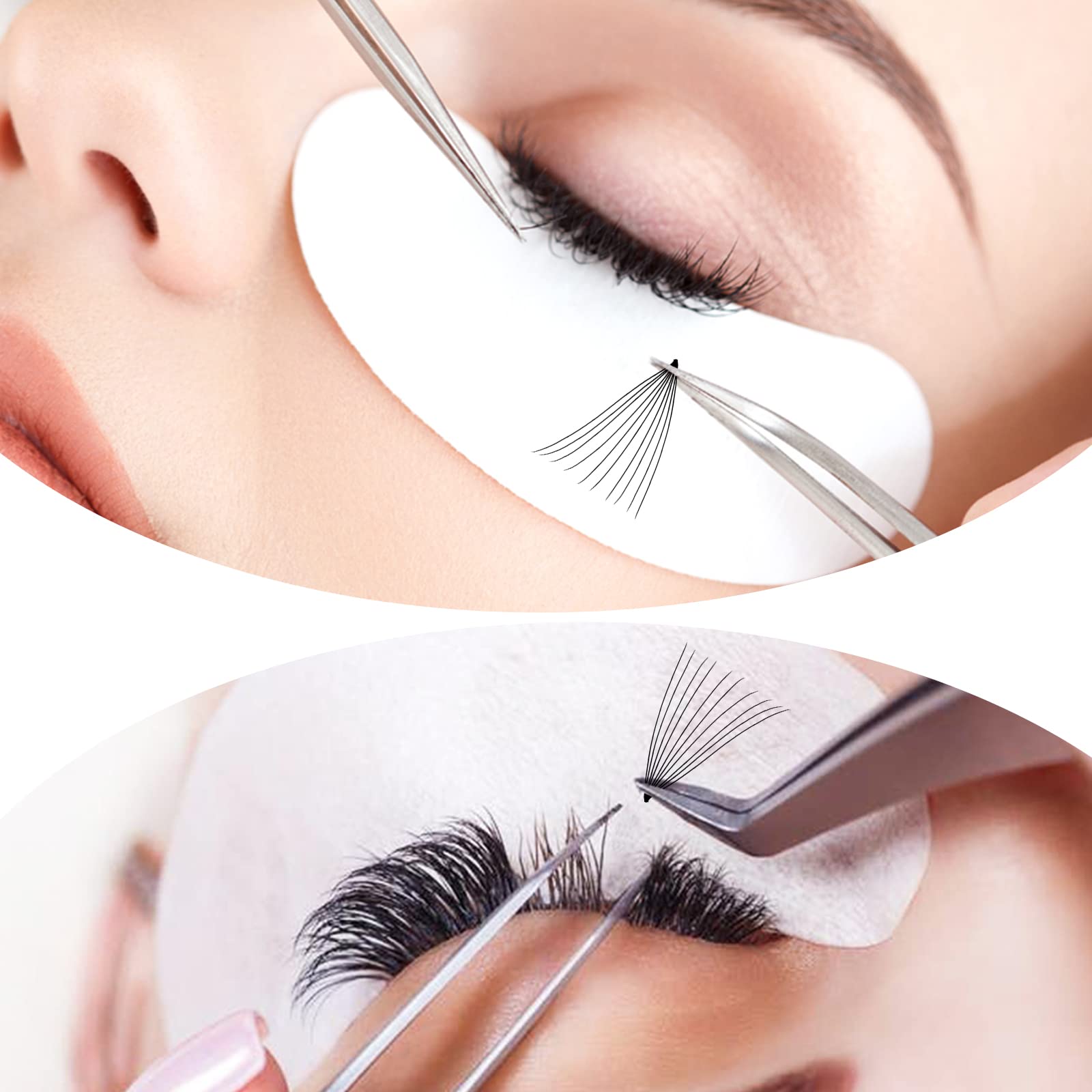 10D Premade Fans Eyelash Extension 320PCS 0.07mm D Curl 9-16mm Mixed Pre Made Fans Lashes Ponited Base Russian Volume Eyelash Extensions(320PCS-10D-0.07-D)