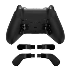 For Xbox One Elite Controller Series 2 Model 1797 Controller Metal Replacement Parts, Including 4pcs Trigger Controller Paddles Stainless Steel Material(black)