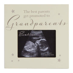 Widdle Celebrations 'Best Parents get Promoted to Grandparents' Baby's Scan Photo Frame 1361