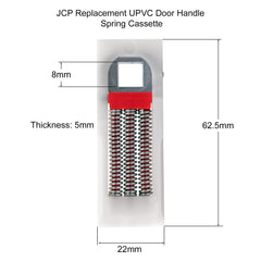 JCP Upvc Door Handle Springs, Replacement Spring Cassettes for Upvc Doors (Pair)