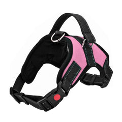 FYY Dog Harness No Pull, Breathable Adjustable Pet Harness Dog Vest Harness, Reflective Oxford Easy Control Dog Harness with Sturdy Handle for Small Medium Large Dogs S-Pink