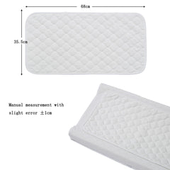 3 Pack Changing Mat Liners Quilted, Waterproof Changing Pad, Softer Bamboo Cotton Washable Changing Pad, Reusable Portable Travel Changing Pad with Removable Cloth Changing Table Gray