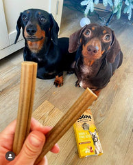 Soopa Grain Free Banana and Peanut Butter Dental Dog Treats, 4 Sticks,100 g (Pack of 1)