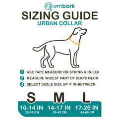 Embark Urban Dog Collars with Soft Padded Neck, Matching Set with Urban Leash and Harness, Pet Collars for Dogs & Most Breeds - Puppy Collars, Dog Collar for Medium Large & Small Dogs UK