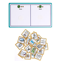 Now and Next Board for autism with 35 Visual Symbols for Home by Create Visual Aids, visual aids for autistic children, visual aids for asd, pecs cards, communication cards