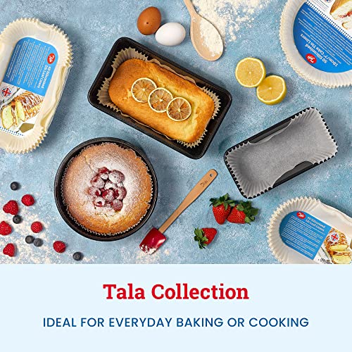 Tala 2 Mini Muffin Tin Non-stick Baking Tray - Even Heat Muffin Trays for Mini Cupcakes, Snacks & Appetisers - Carbon Steel, Wide Flat Handles, Dishwasher & Freezer Safe, Grey, 20cm x 14cm