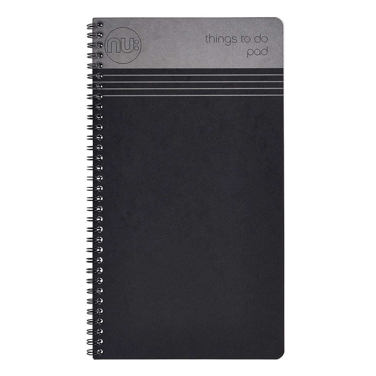 NU Notebooks - Craze Cloud Range - Things to Do Pad - Wirebound Notebook - Stationery Notebooks - Ruled Notepad - Black - 110 Pages, NU003517-FSC-BK, 157 x 282