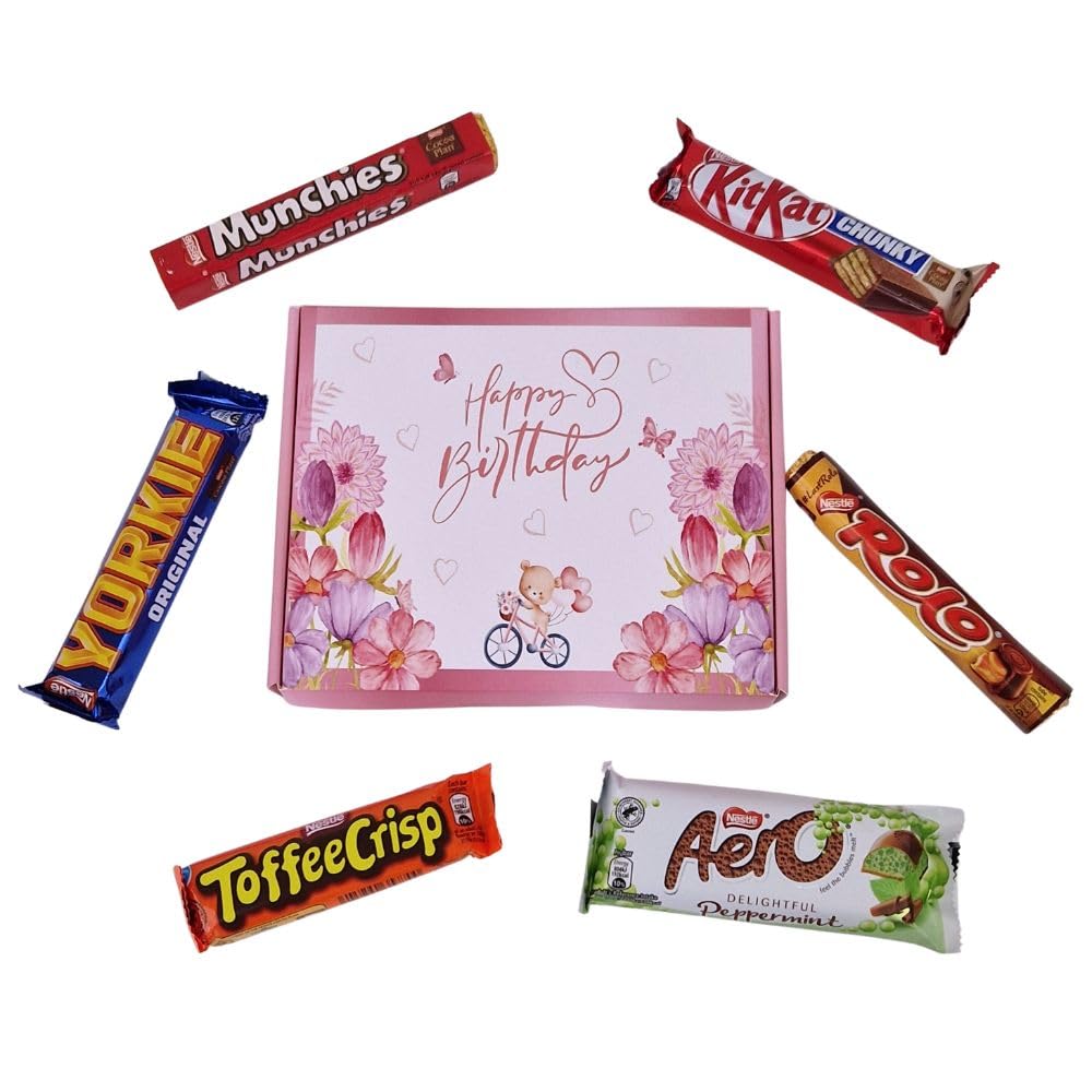 Birthday Chocolate   6 Full Sized Bars   Wish Her Happy Birthday With Chocolates   Letterbox Gift