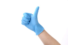 Disposable Nitrile Gloves, Powder Free, Blue, Size M (Pack of 200 Pieces)