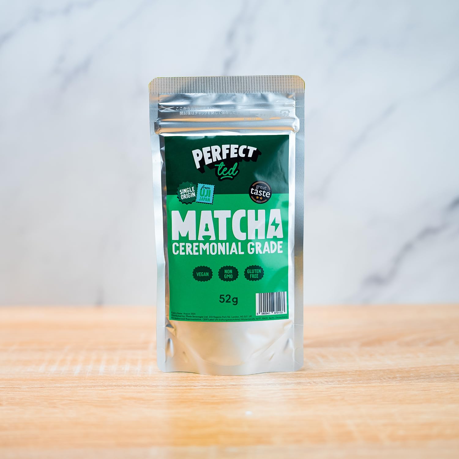 Perfect Ted 52g Matcha   Ceremonial Grade Matcha   Perfect For Matcha Lattes   Single Origin, Japan