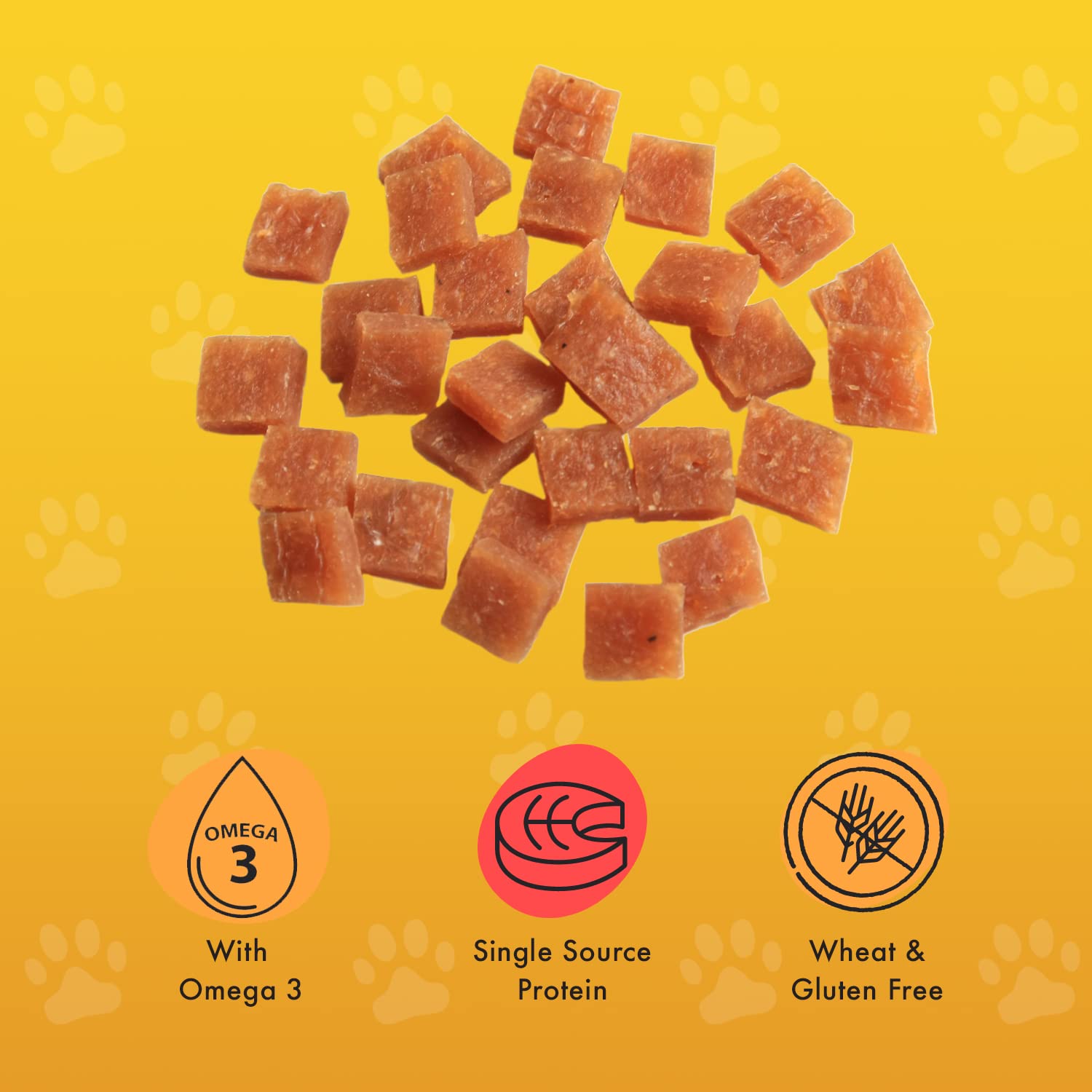 Pet Munchies Wild Salmon Dog Training Treats, Grain Free Tasty Bites with Natural Real Meat 50g