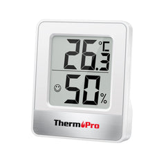 ThermoPro TP49 Small Digital Hygrometer Indoor Thermometer Ambient Thermometer Temperature Monitor and Humidity Meter for Home Office Comfort Reptile Thermometer