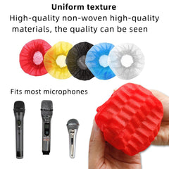 JOCXZI 50 Hygienic Disposable Microphone Covers - Suitable for Most Portable Microphones for Handheld Microphones, Protective Cap, Karaoke Microphone Cover, Mike Windscreen for KTV, Home