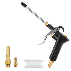 Air Blow Gun Air Compressor Duster with Extension Nozzle with 1/4 inches BSP British & German High Pressure Pistol-Grip Connector Pneumatic Air Duster Cleaning Tool