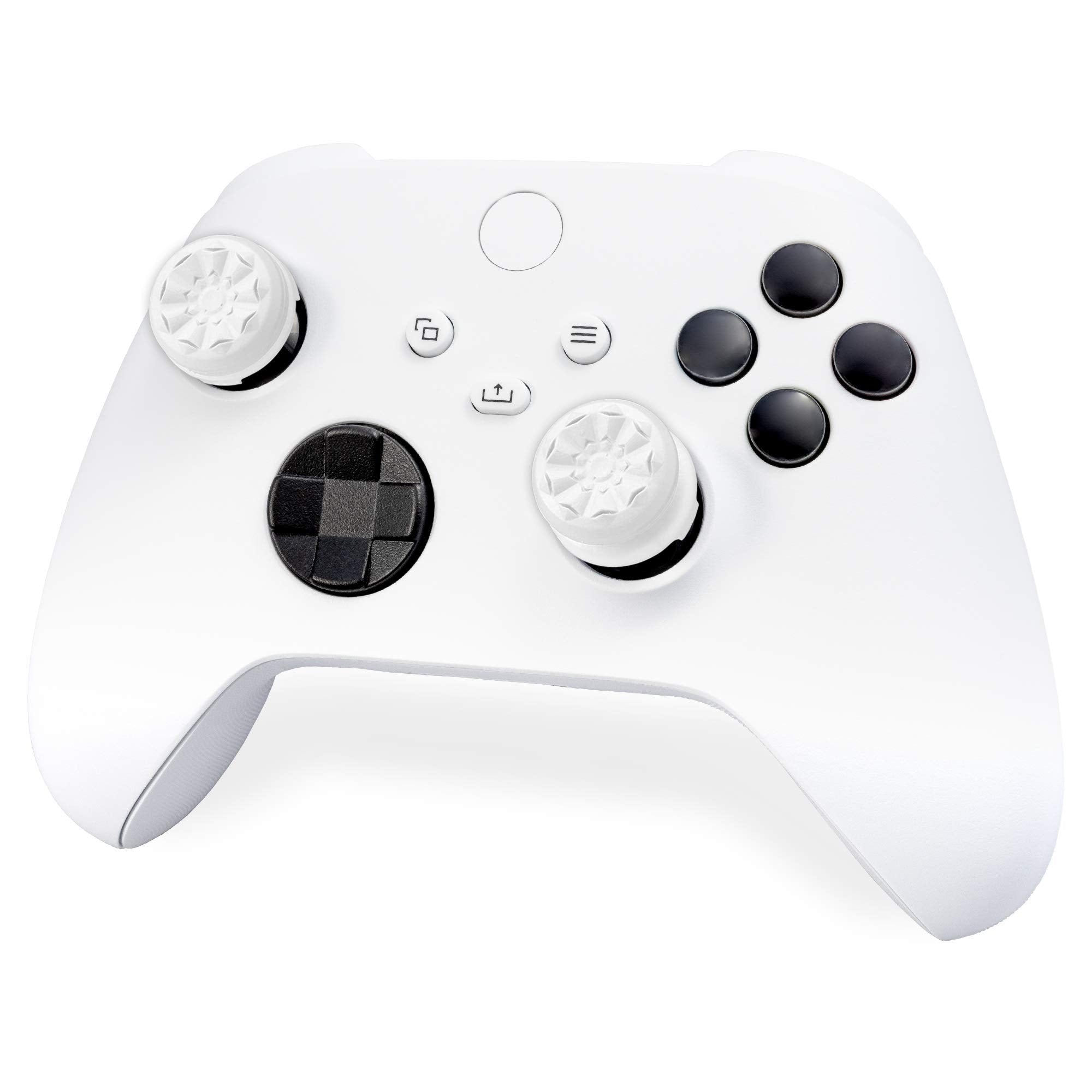 KontrolFreek FPS Freek Galaxy White for Xbox One and Xbox Series X Controller   Performance Thumbsticks   1 High-Rise, 1 Mid-Rise   White