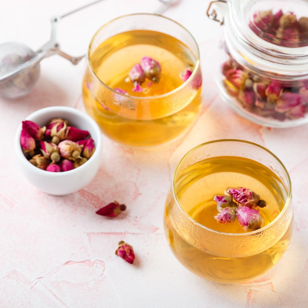 Rose Buds Dried, Rosebuds Infusion (50g, 1.8 oz), Rosebuds Tea, Dried Rose Petals, Rose Tea, 100% Pure and Natural