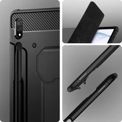 Spigen Rugged Armor Pro Case Compatible with Samsung Galaxy Tab S8 Plus and Compatible with Galaxy Tab S7 Plus - Black