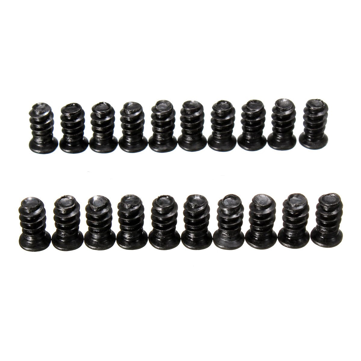 FEVERWORK 20Pcs Computer PC Case Cooling Fan Mount Screws Black For Fans 60mm 80mm 120mm