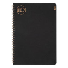 Nu Notebooks - Kraft Range - Black Wire Bound A4 Notebook - Stationery Notebooks - Professional Notepad - 160 Pages