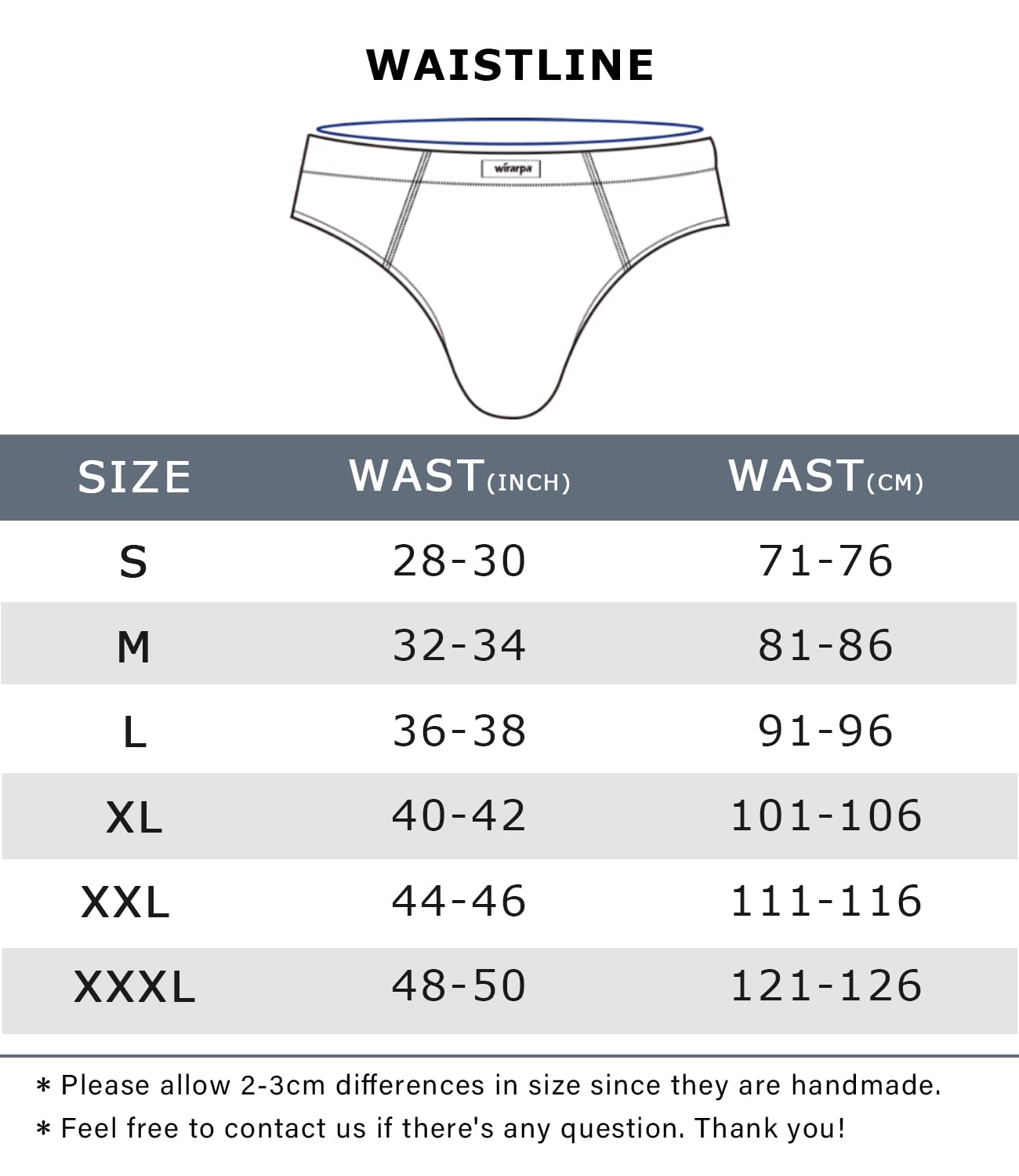 wirarpa Men's Modal Briefs Underwear Super Soft Microfibre Underpants No Front Slips Covered Waistband 4 Pack Large