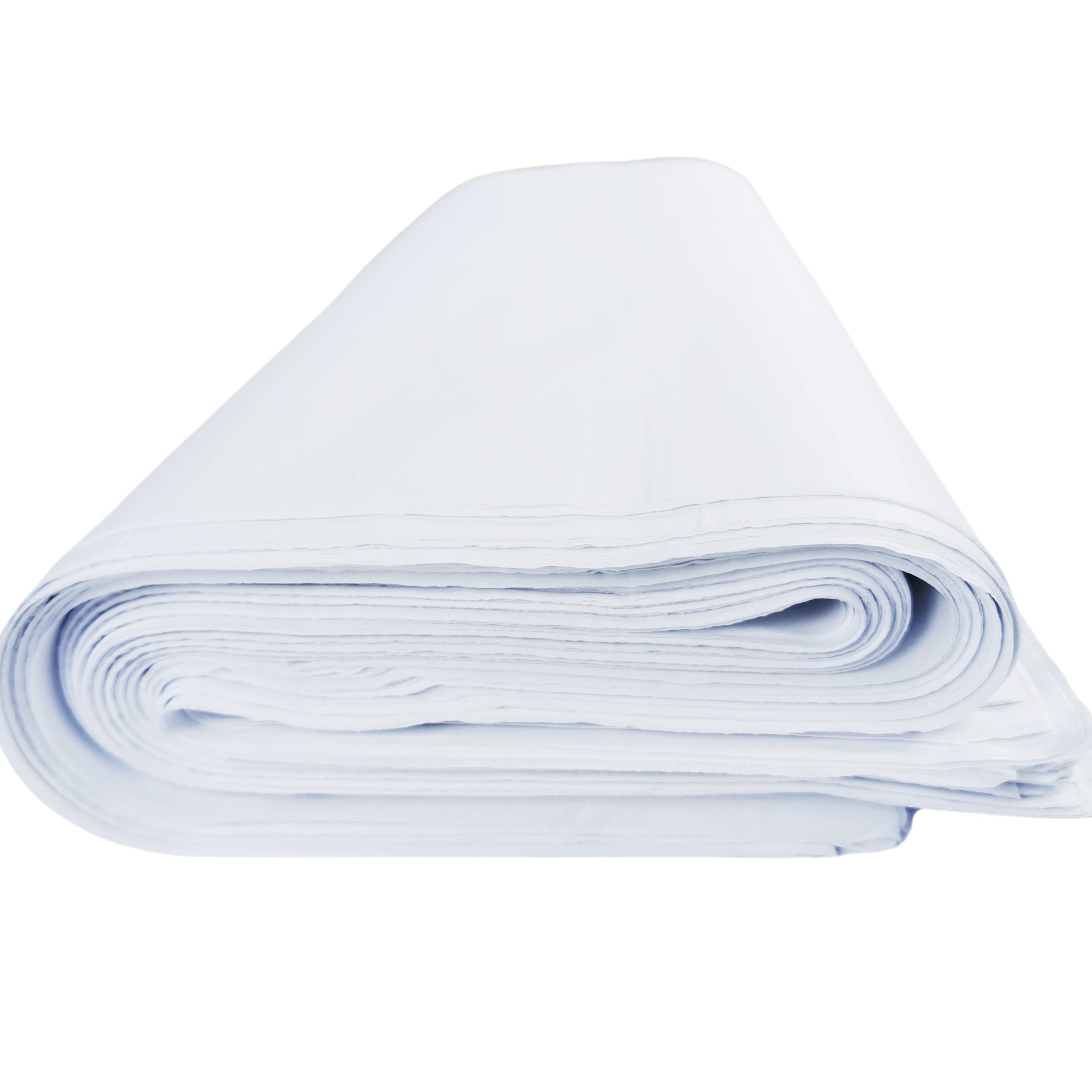 White Tissue Paper Large Sheets, Acid Free Art Paper, Perfect for Gift Wrap, Storage, Packing, Art & Craft Bulk Pack Archiving Shredding 70 x 50cm Sheet Size