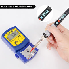 Soldering Iron Kit, 90W Adjustable Temperature Soldering-Iron Gun Kit Welding Tool with 5 Soldering Tips, Desoldering Pump, Tin Wire Tube, Soldering Iron Stand, Tweezers