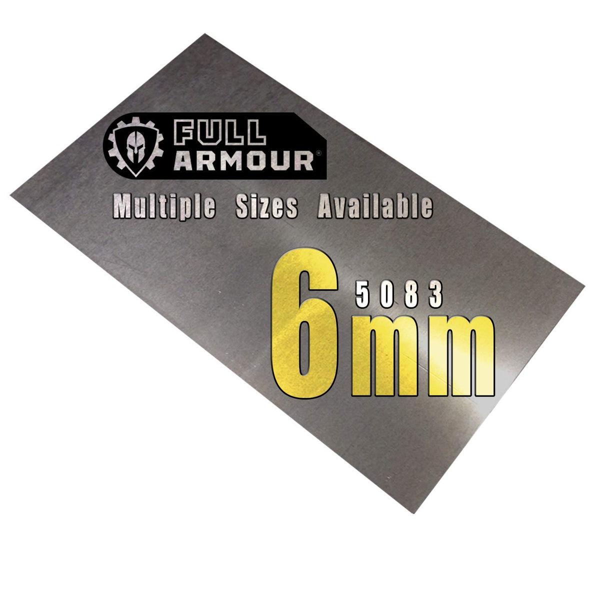 6mm Aluminium plate sheet - Grade 5083 (150mm x 250mm)