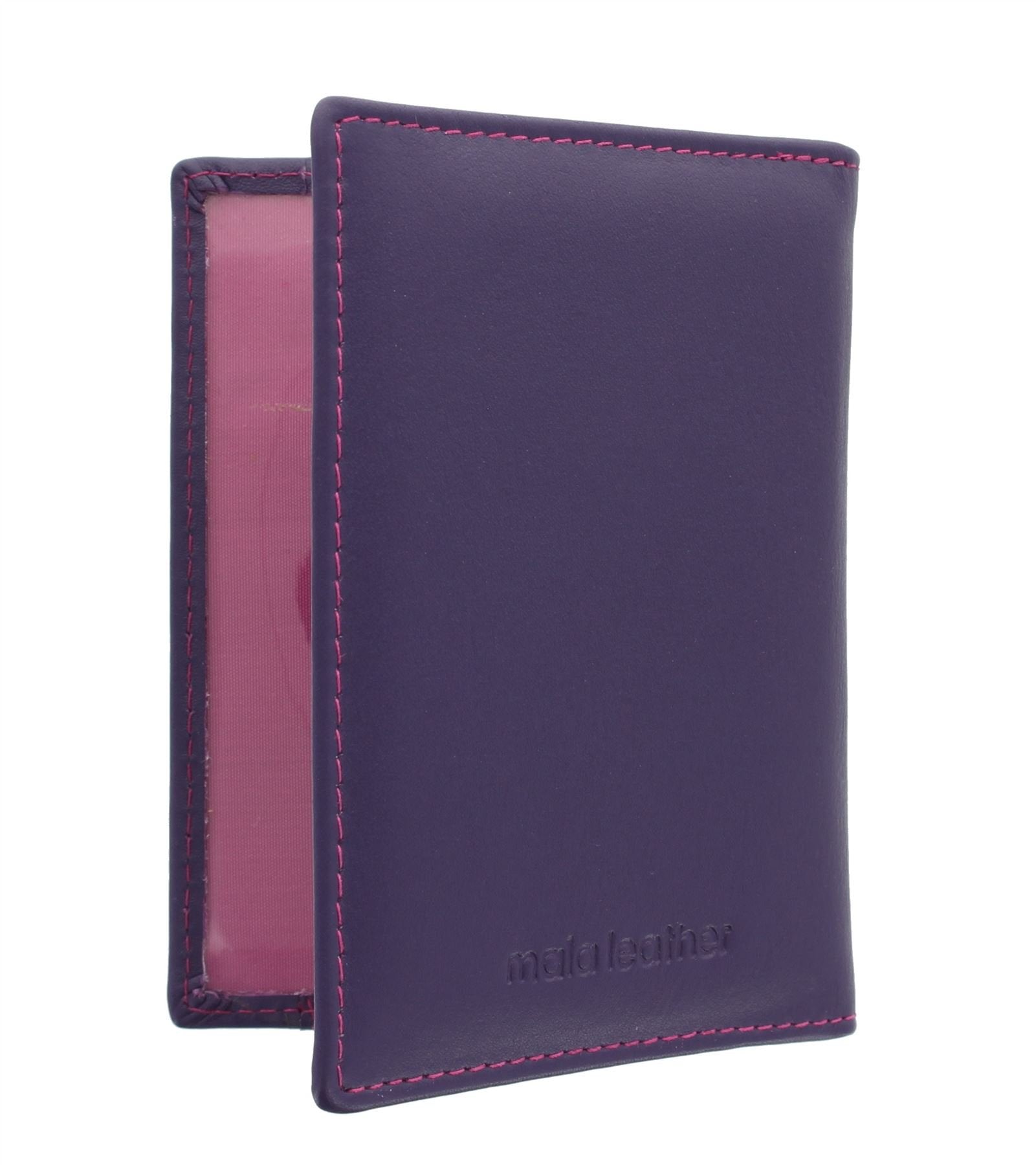 Mala Leather Odyssey Soft Leather Travel Pass/Oyster Card Holder 555_14 Purple