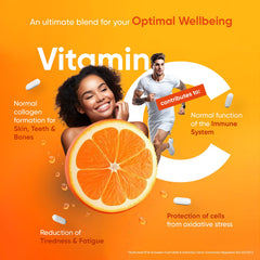 Vitamin C 1000mg – 180 High Strength Vitamin C Tablets with Rosehip & Bioflavonoids – Vegan Vitamin C Supplement (As Ascorbic Acid) for Immune System – Energy Tablets for Men & Women