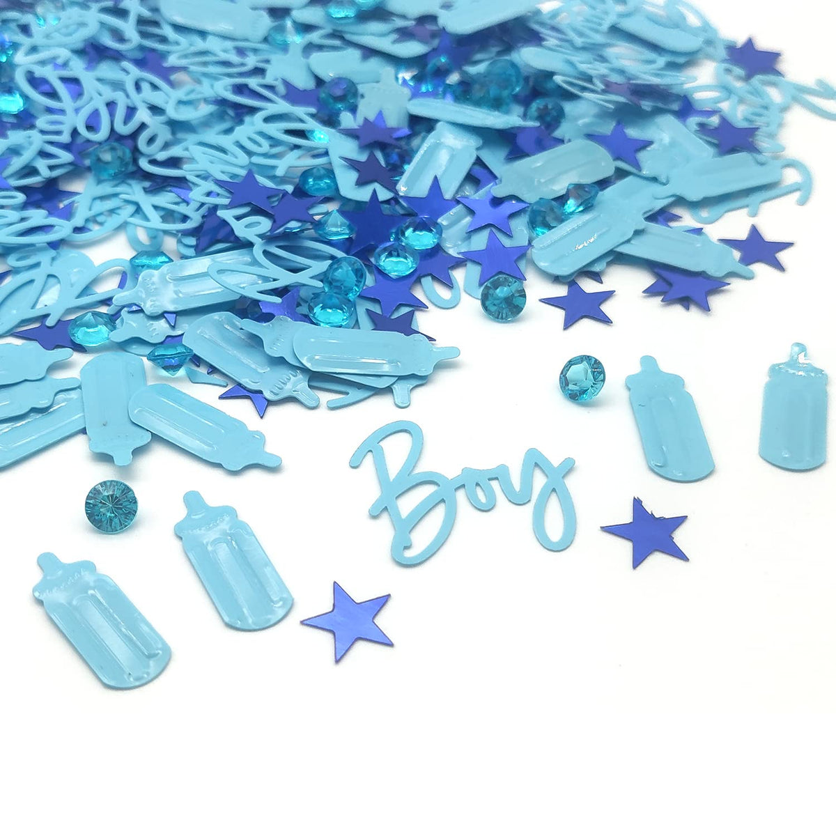 Baby Shower Confetti - Its A Boy, Glitter Confetti Sprinkles for Birthday Party Table Scatters Decoration, Table Scatter Confetti Baby Gender Reveal Jungle Birthday Decorations A3BSZX (boy)
