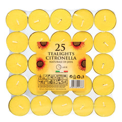 Price's Candles Citronella Tealights Pack of 25 (Citronella Range)