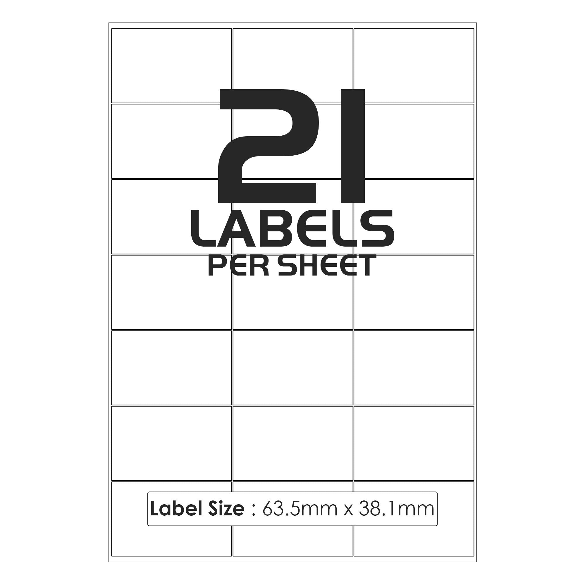 21 Labels per A4 Sheet, 420 Labels, iSOUL Self Adhesive Address Mailing Labels, Inkjet Printers Printable A4 Sticker Paper [Quickdry]